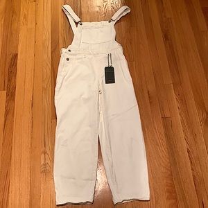 Levi’s white overalls